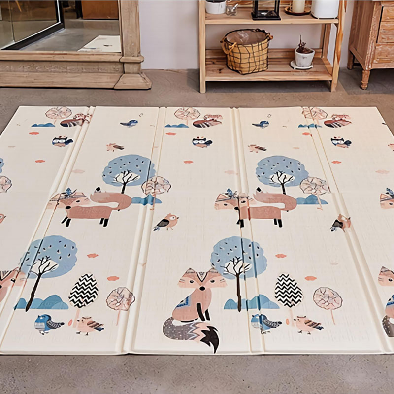 ঘন শিশুর ক্রলিং মাদুর শিশুর বাড়ির ভাঁজযোগ্য ক্রলিং মাদুর